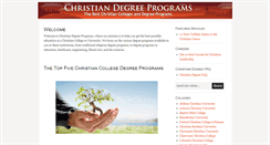 Desktop Screenshot of christiandegreeprograms.org