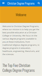 Mobile Screenshot of christiandegreeprograms.org