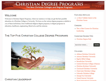 Tablet Screenshot of christiandegreeprograms.org